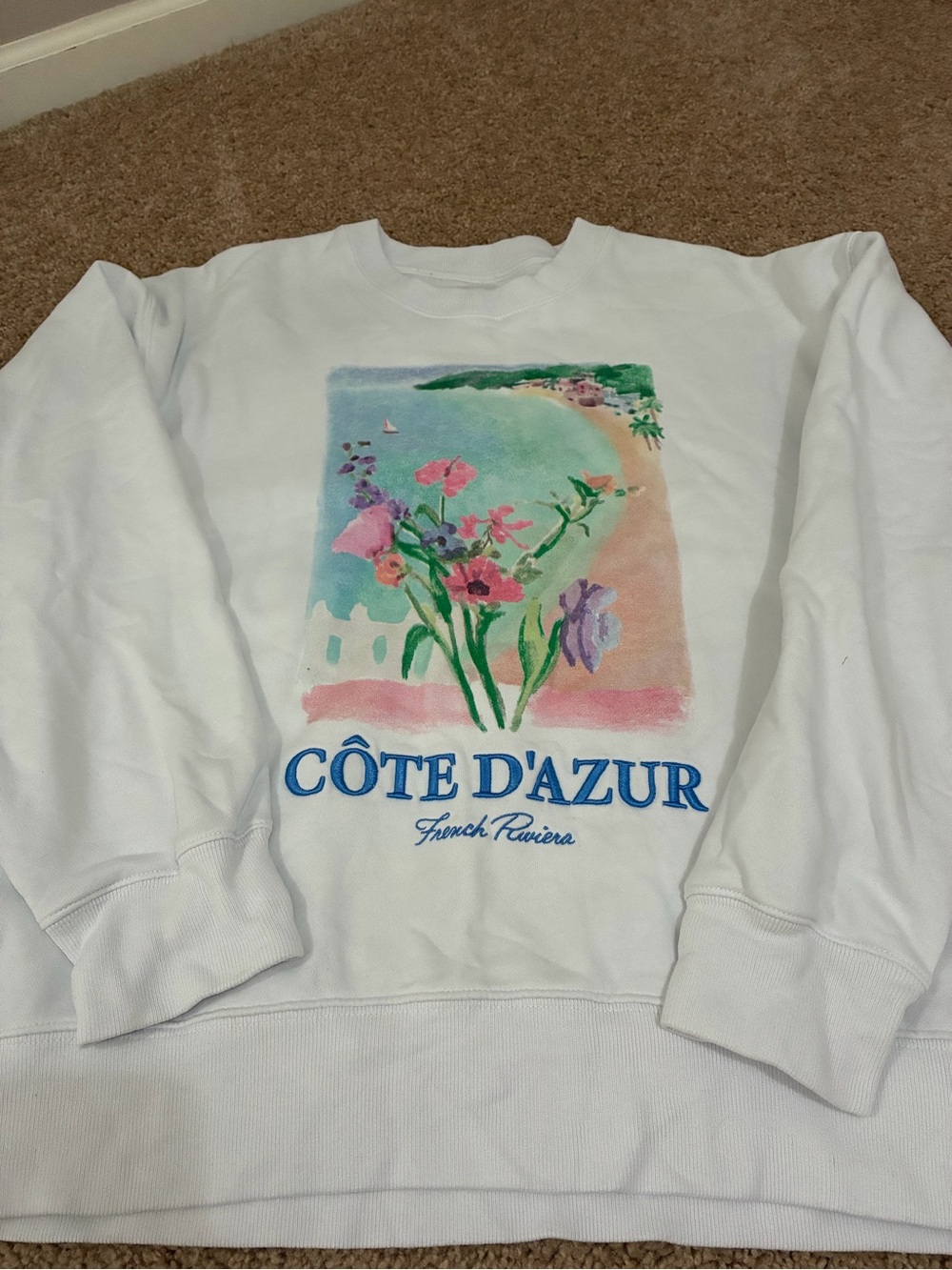 Abercrombie and Fitch floral crewneck sweatshirt sz M